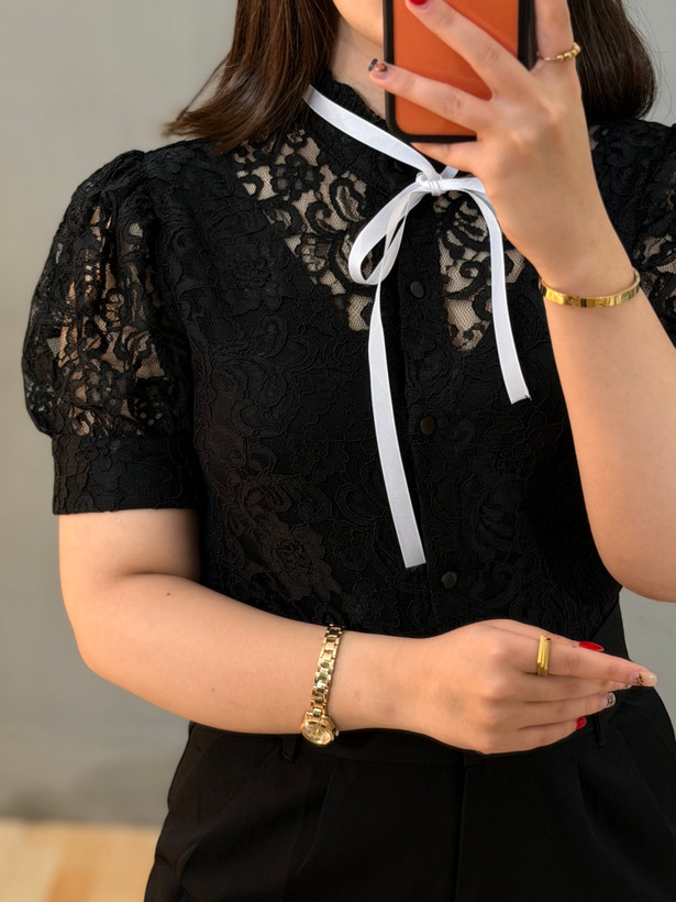 شومیز دانتل ترانه کد ۶۱۷۲